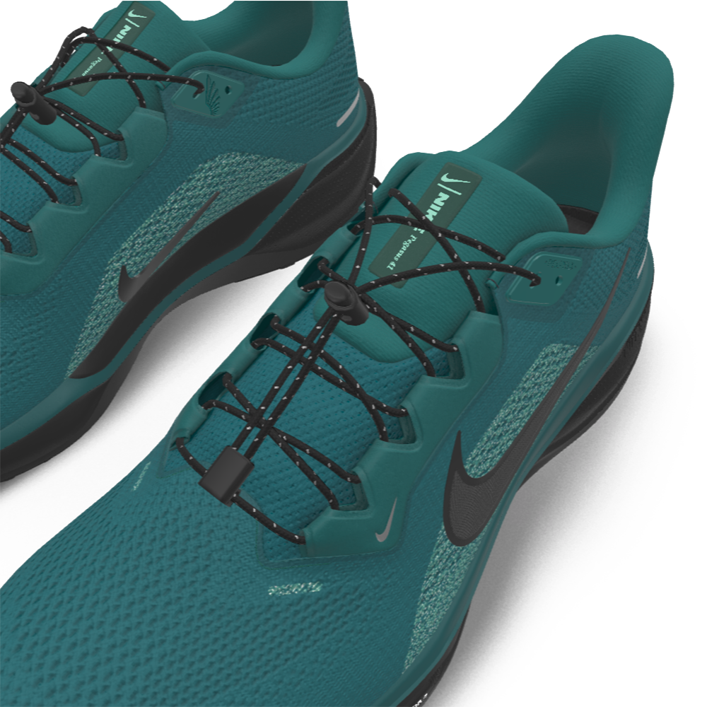 $215 NEW Mens NIKE Air Zoom Pegasus 41 Custom Teal Black Athletic Running Shoes