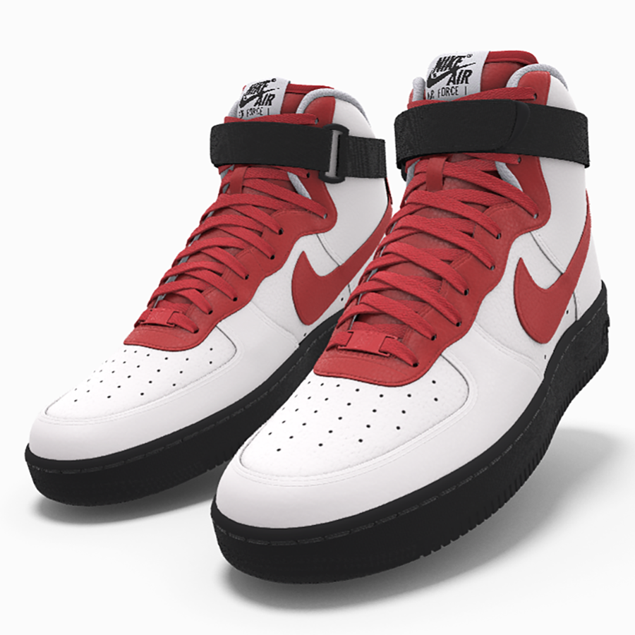 250 NIB NEW Mens Nike Air Force 1 Chicago Bulls Leather High Top