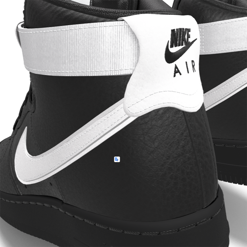 $250 NIB NEW Mens Nike Air Force 1 Vandal Black & White Leather Custom BB Shoes