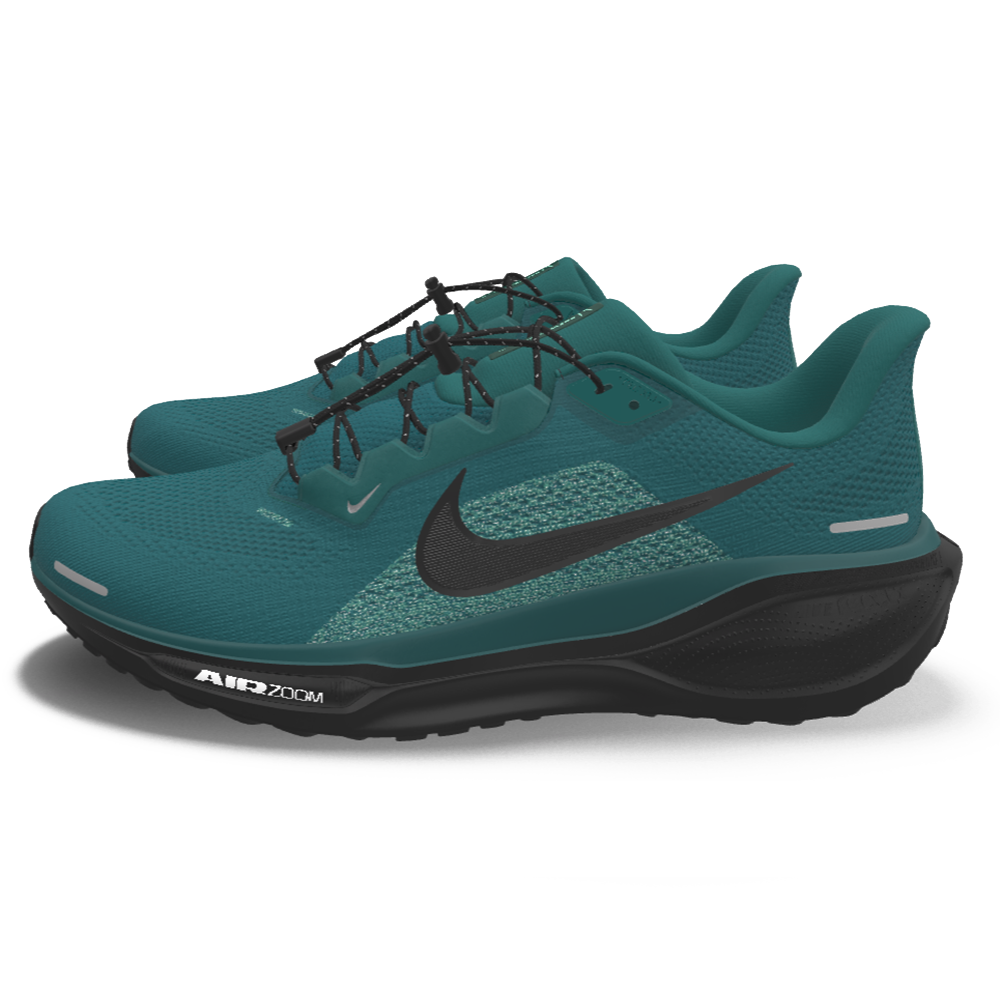 $215 NEW Mens NIKE Air Zoom Pegasus 41 Custom Teal Black Athletic Running Shoes