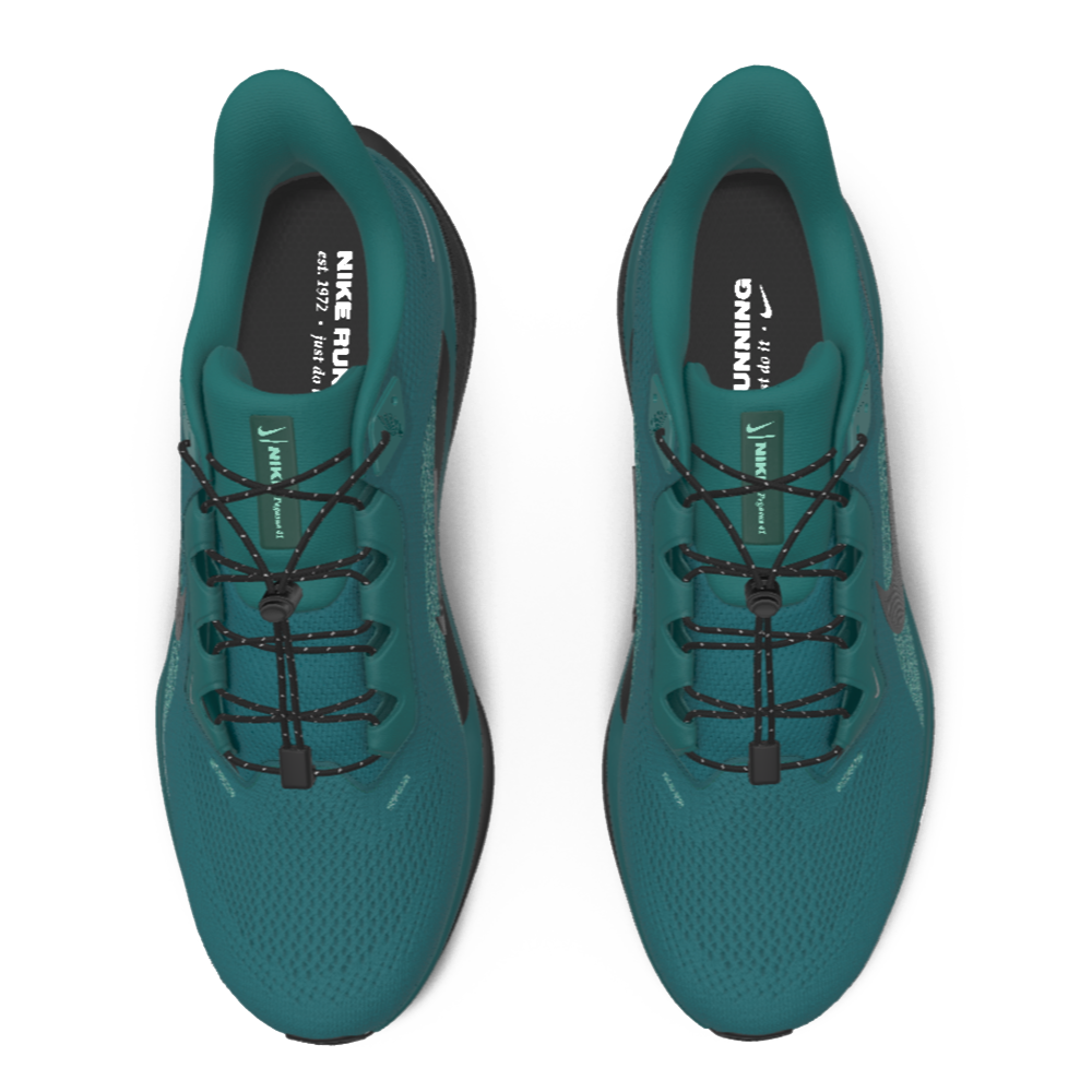 $215 NEW Mens NIKE Air Zoom Pegasus 41 Custom Teal Black Athletic Running Shoes