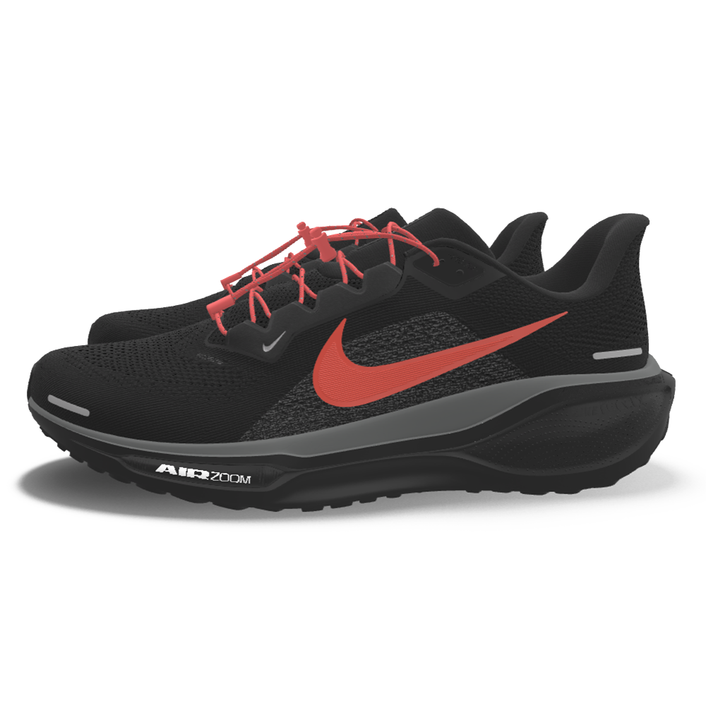 $215 NEW Mens NIKE Air Zoom Pegasus 41 Custom Black Orange Athletic Shoes