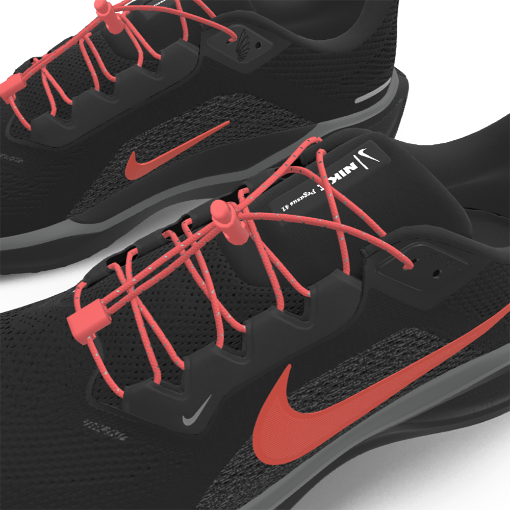 $215 NEW Mens NIKE Air Zoom Pegasus 41 Custom Black Orange Athletic Shoes