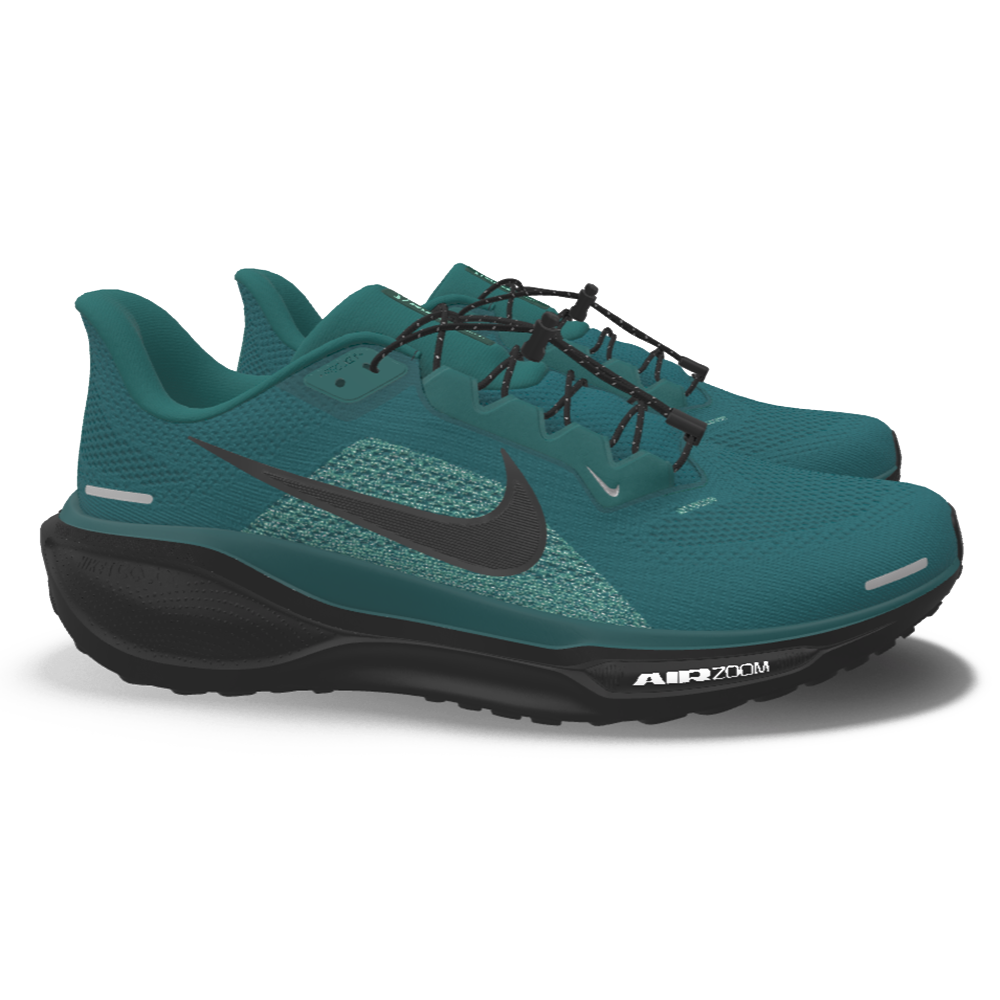 $215 NEW Mens NIKE Air Zoom Pegasus 41 Custom Teal Black Athletic Running Shoes