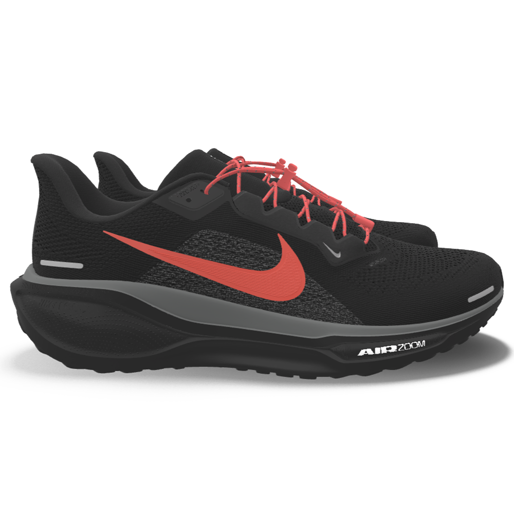 $215 NEW Mens NIKE Air Zoom Pegasus 41 Custom Black Orange Athletic Shoes
