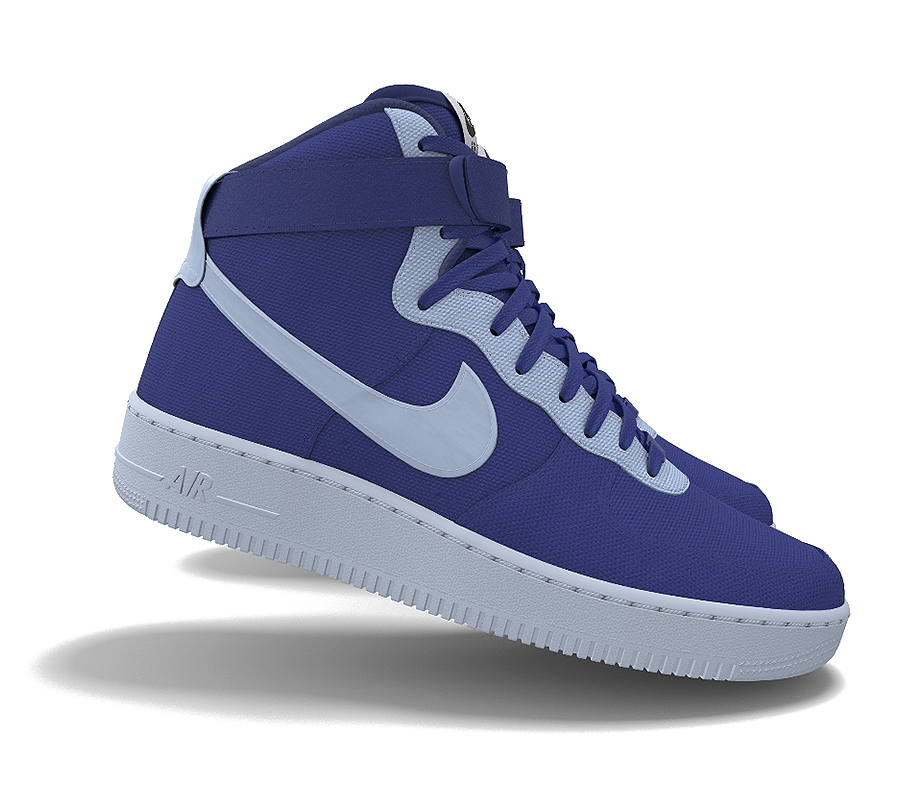 $250 NIB NEW Mens Nike Air Force 1 Royal Blue Canvas Custom Vandal BB Shoes