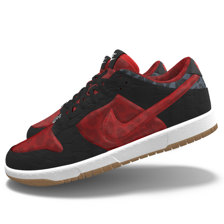 $215 NIB NEW Mens NIKE Dunk Low Unlocked Cheetah & Croc Custom Suede Shoes