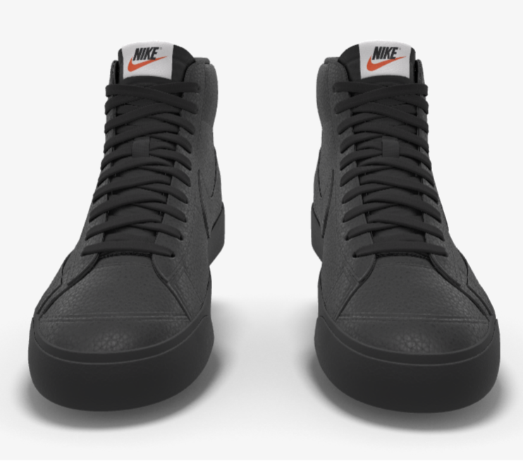 195 NIB NEW Mens NIKE Blazer Mid 77 Custom Triple Black Premium