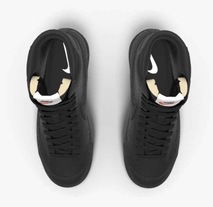 Nike air force shop 1 mid blazer black