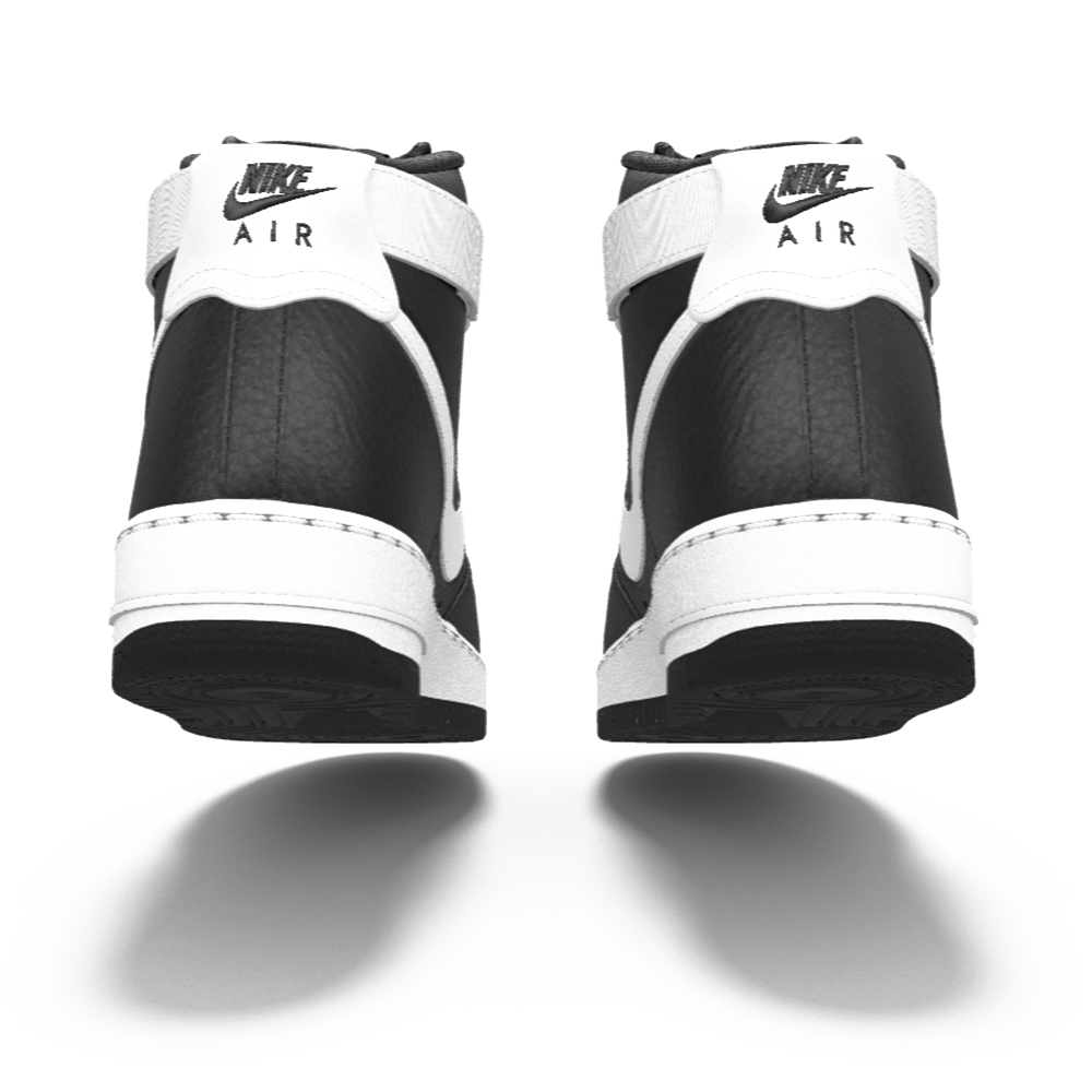 $250 NIB NEW Mens Nike Air Force 1 Vandal Black & White Custom Leather BB Shoes