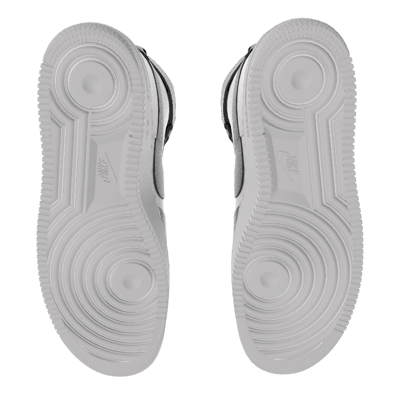 $215 NIB NEW Nike Air Force 1 Mid Custom Black & White Premium Leather BB Shoes