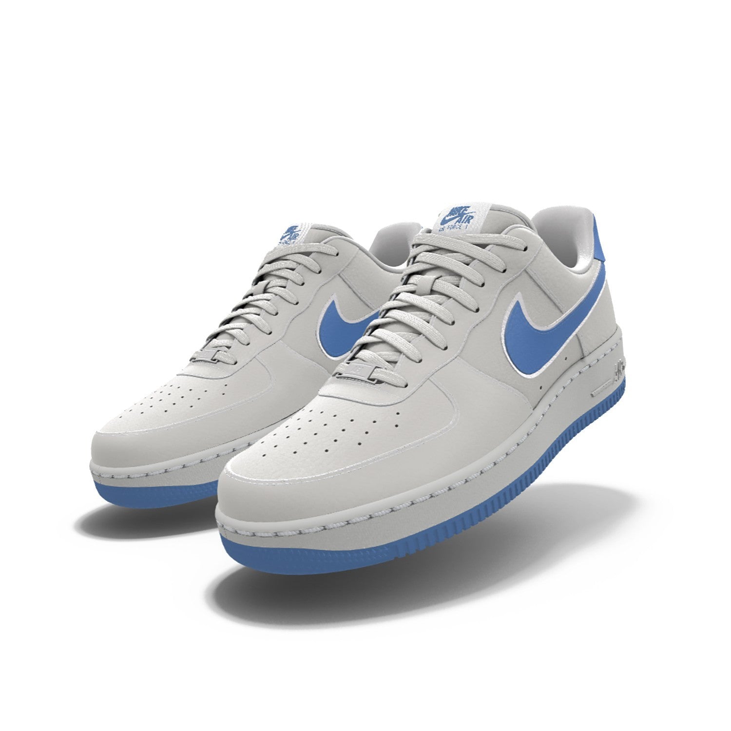 $195 NIB NEW Mens Nike Air Force 1 Low Photon Dust Custom Leather Shoes