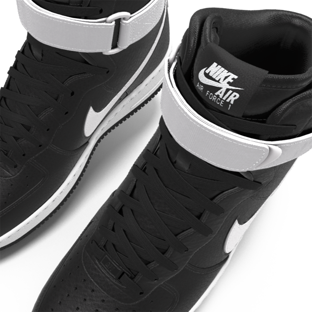 $250 NIB NEW Mens Nike Air Force 1 Vandal Black & White Custom Leather BB Shoes