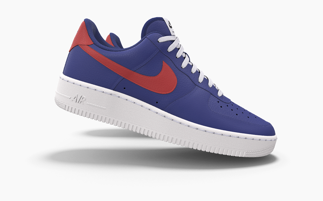 Nike air force 1 sales low - men's red/white/blue