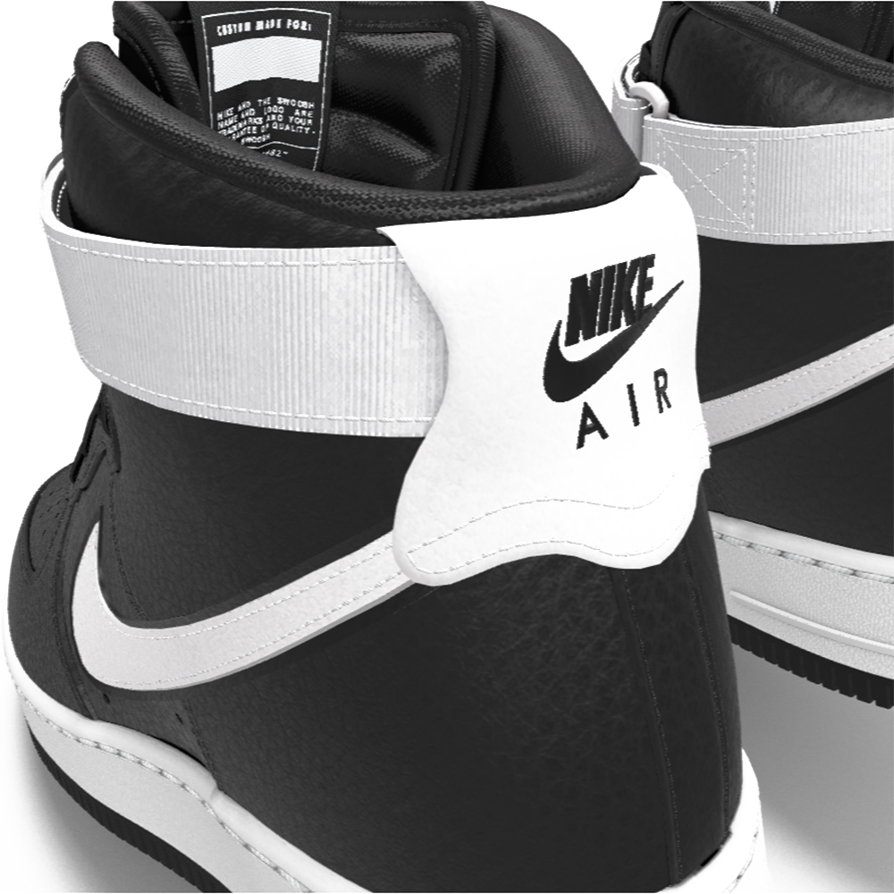 $250 NIB NEW Mens Nike Air Force 1 Vandal Black & White Custom Leather BB Shoes