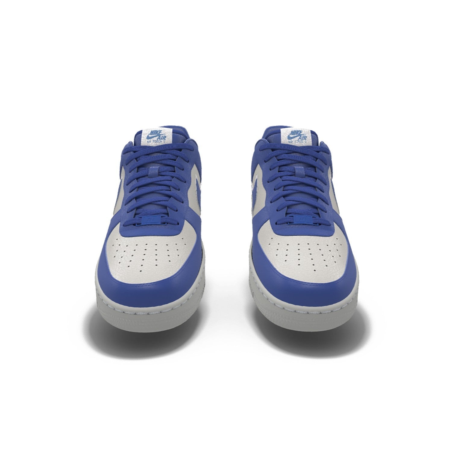 $195 NIB NEW Mens Nike Air Force 1 Low Blue Photon Dust Custom Leather Shoes