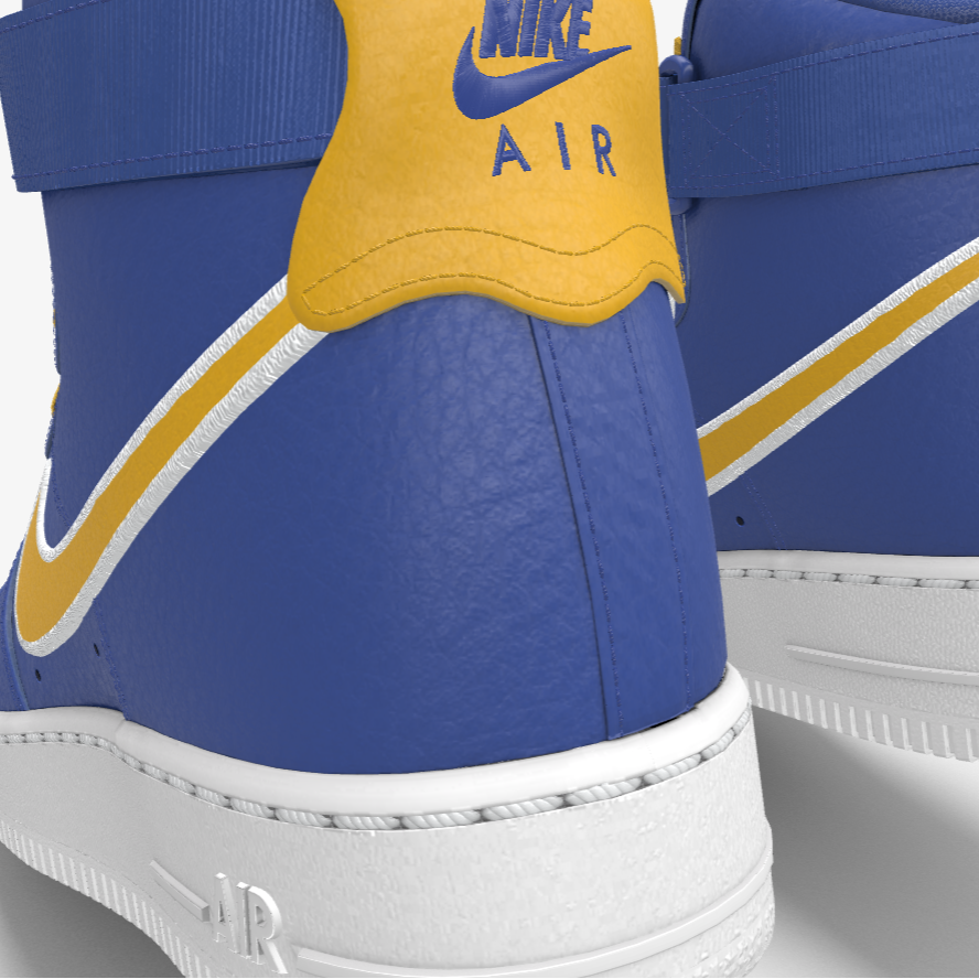Nike air force blue high top sales