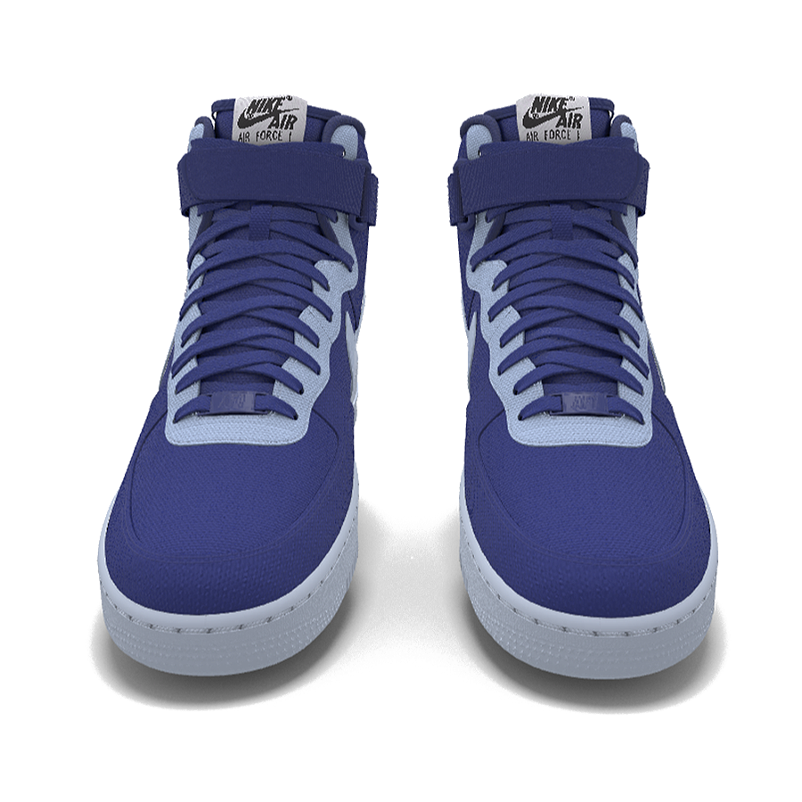 $250 NIB NEW Mens Nike Air Force 1 Royal Blue Canvas Custom Vandal BB Shoes