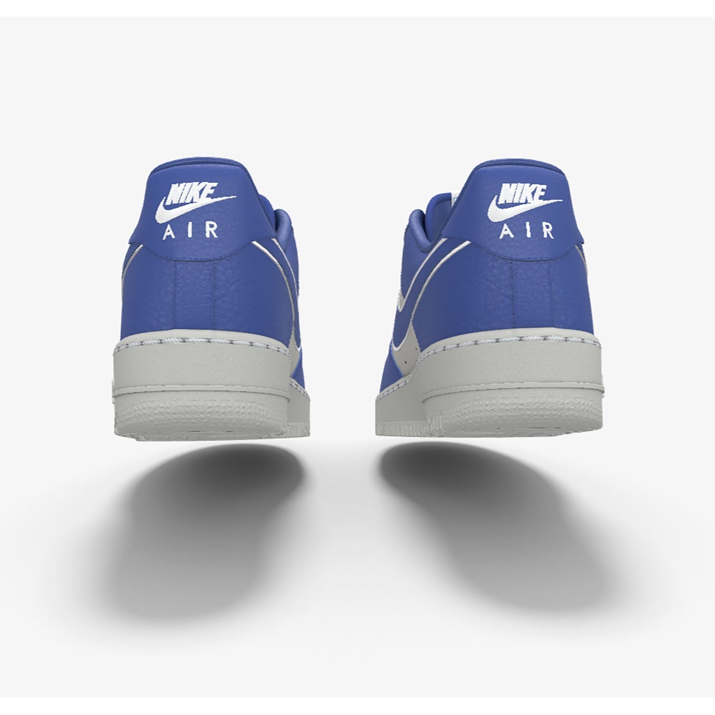 $195 NIB NEW Mens Nike Air Force 1 Low Blue Photon Dust Custom Leather Shoes