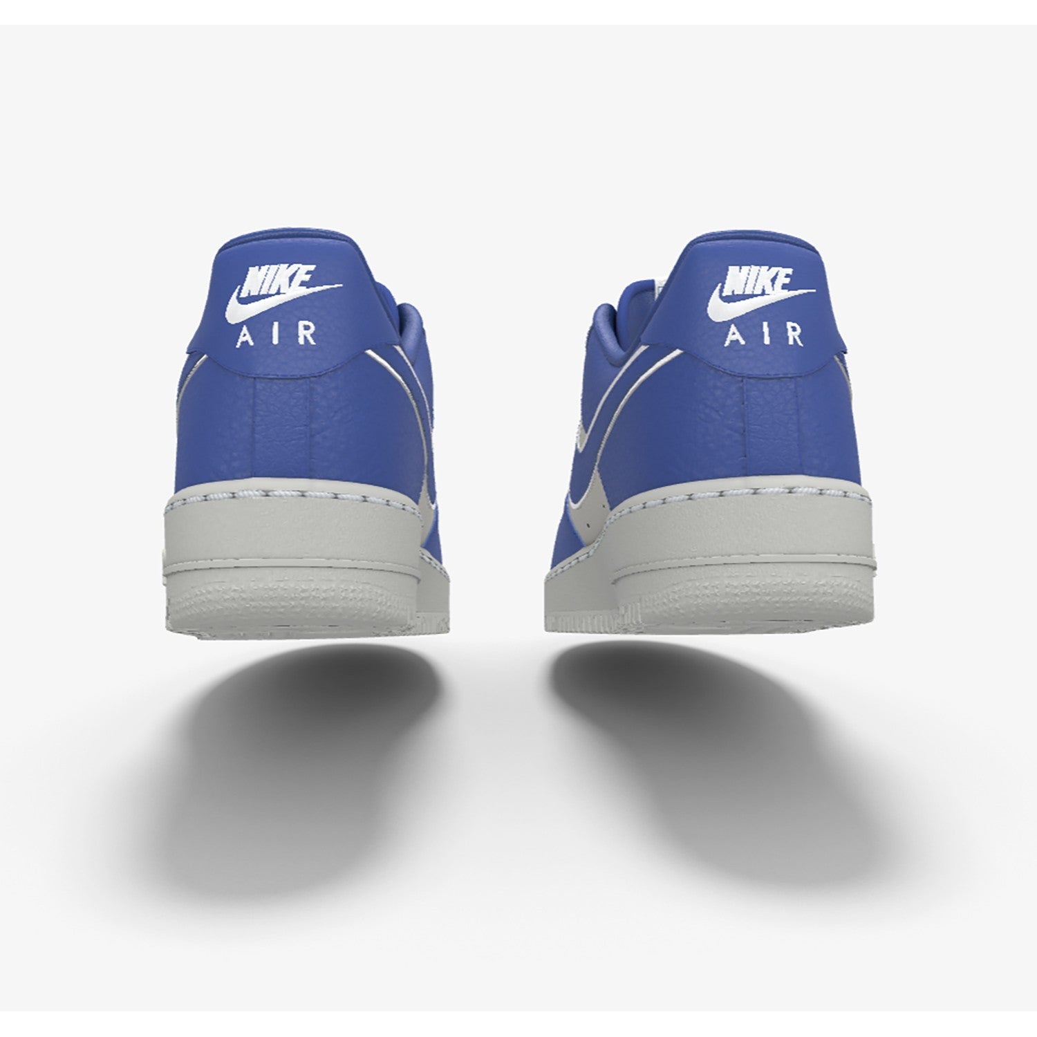 $195 NIB NEW Mens Nike Air Force 1 Low Blue Photon Dust Custom Leather Shoes
