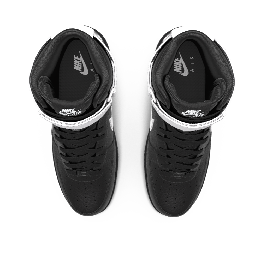 $250 NIB NEW Mens Nike Air Force 1 Vandal Black & White Leather Custom BB Shoes