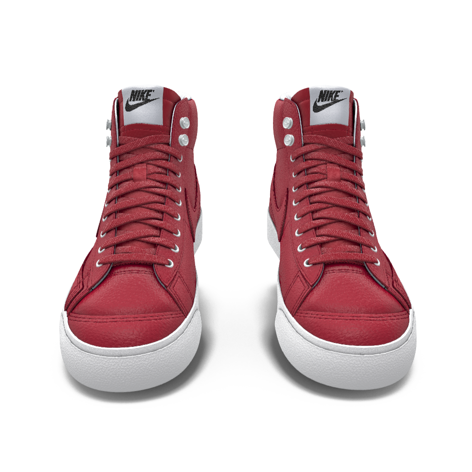 $195 NIB NEW Mens NIKE Blazer Mid 77 Custom Varsity Red Premium Leather Shoes