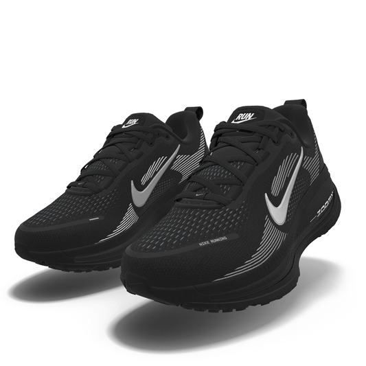 $225 NEW Mens NIKE Air Vomero 18 ZoomX Custom Black Athletic Running Shoes