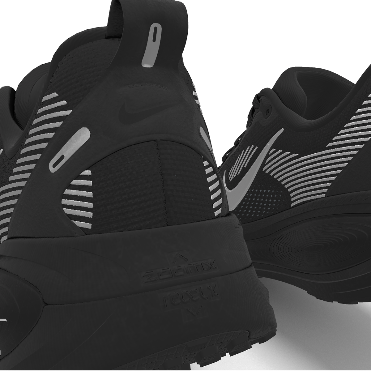 $225 NEW Mens NIKE Air Vomero 18 ZoomX Custom Black Athletic Running Shoes