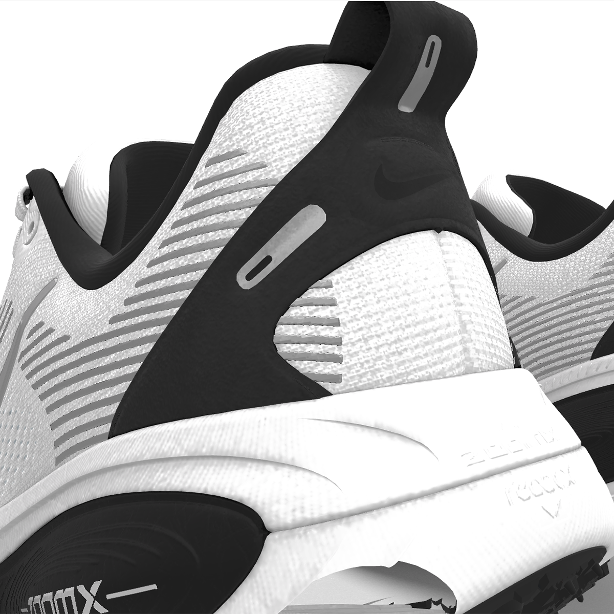 $225 NEW Mens NIKE Air Vomero 18 ZoomX Custom White Metallic Athletic Running Shoes