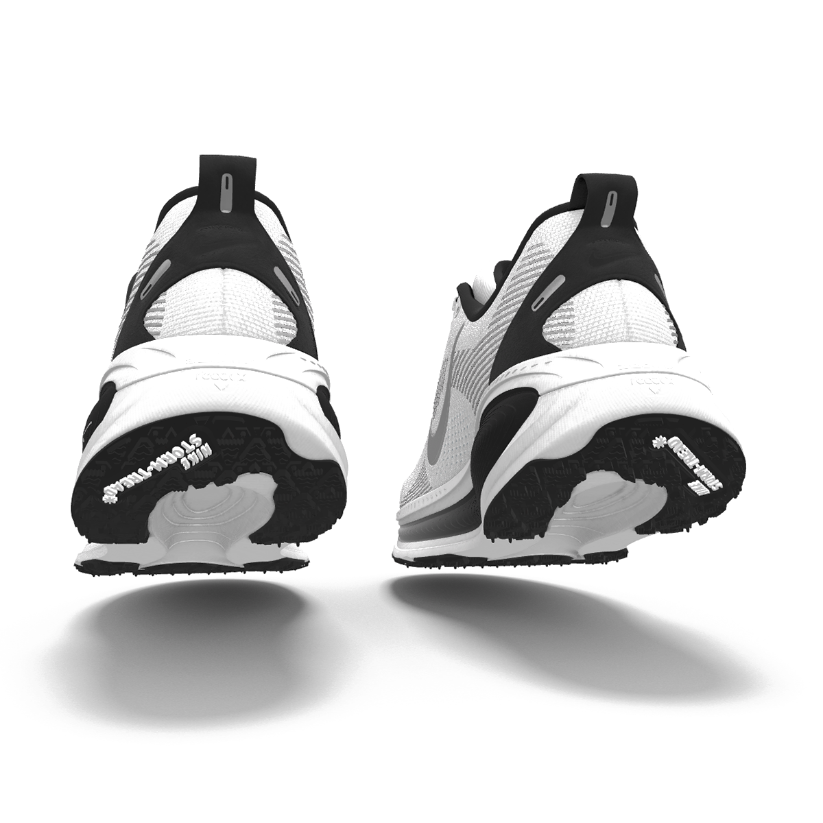 $225 NEW Mens NIKE Air Vomero 18 ZoomX Custom White Metallic Athletic Running Shoes