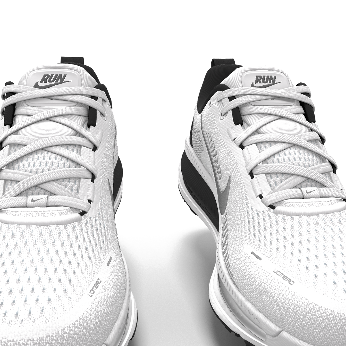 $225 NEW Mens NIKE Air Vomero 18 ZoomX Custom White Metallic Athletic Running Shoes