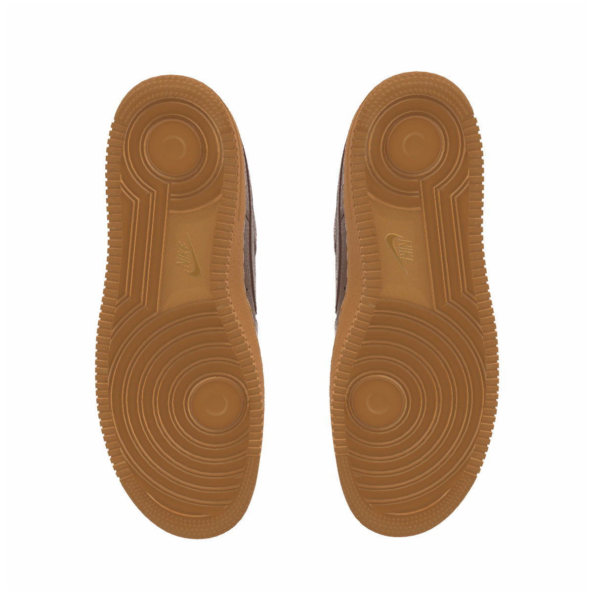 $195 NIB NEW Mens Nike Air Force 1 Low Lt British Tan Custom Leather Athletic Shoes